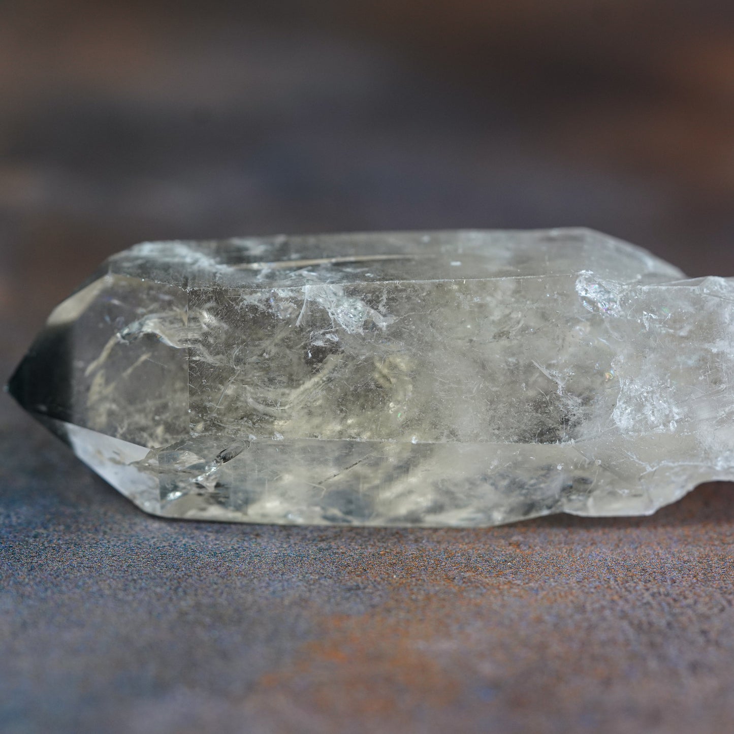 Black Chlorite Quartz Point