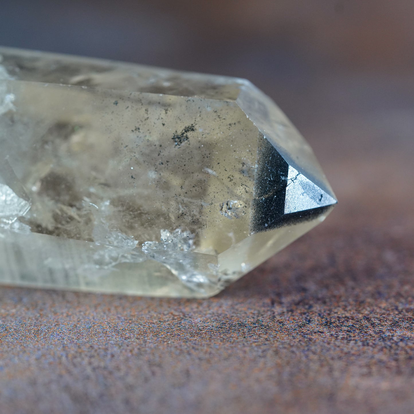 Black Chlorite Quartz Point