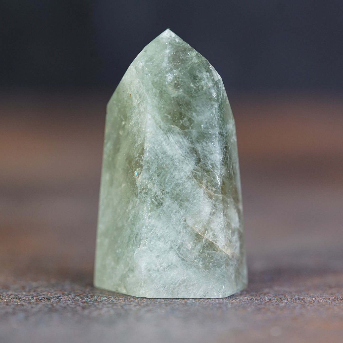 Natural Green Prasiolite Tower