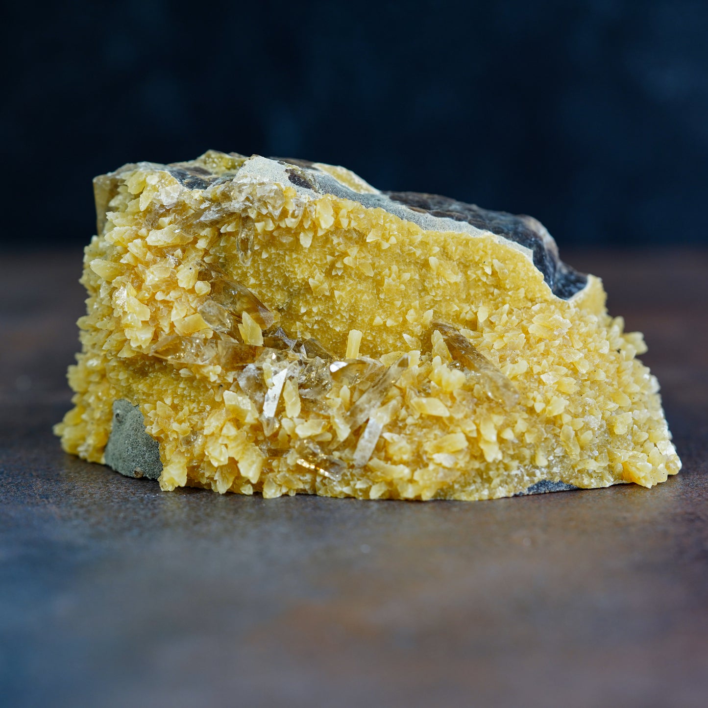 Golden Barite Crystal Cluster from South Dakota