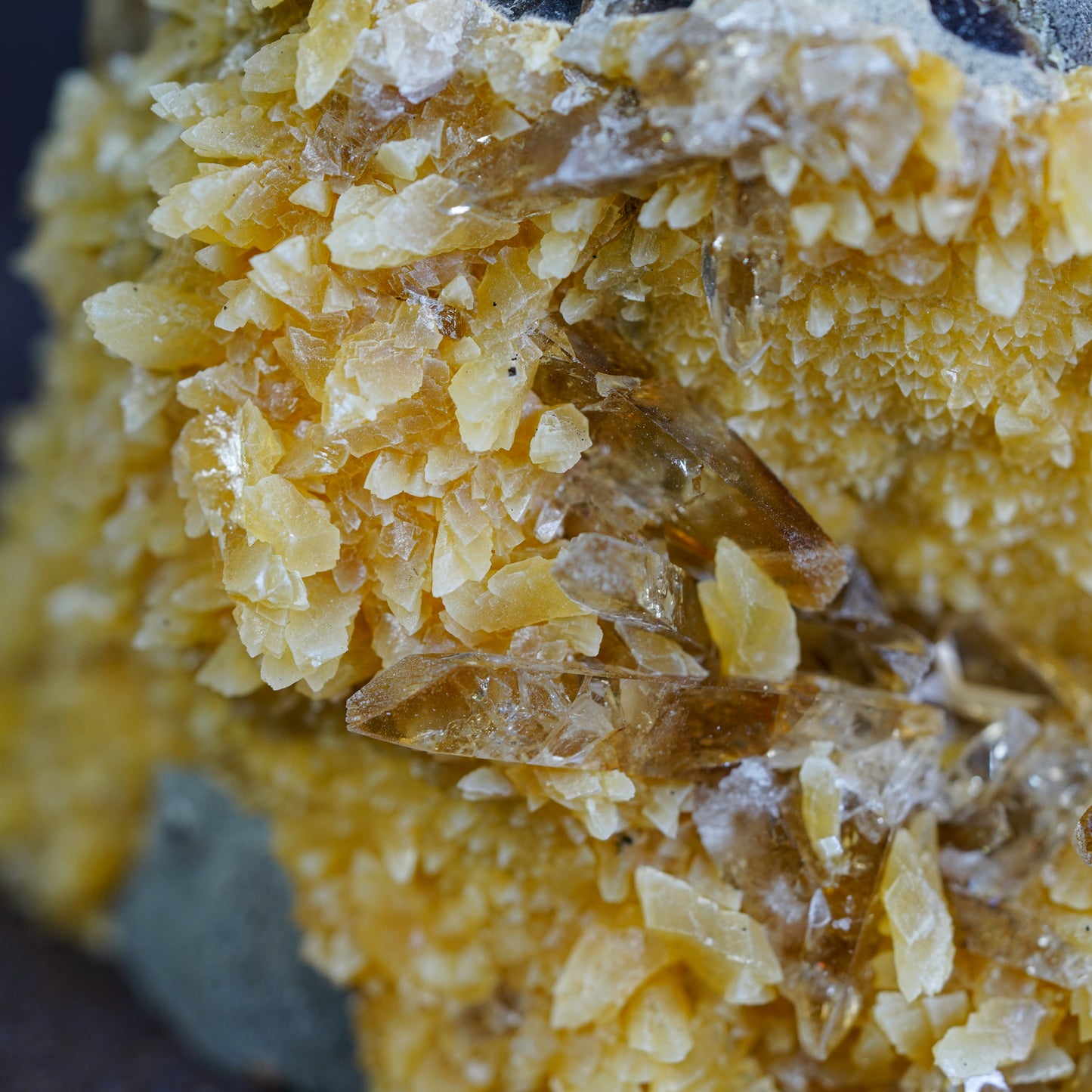 Golden Barite Crystal Cluster from South Dakota