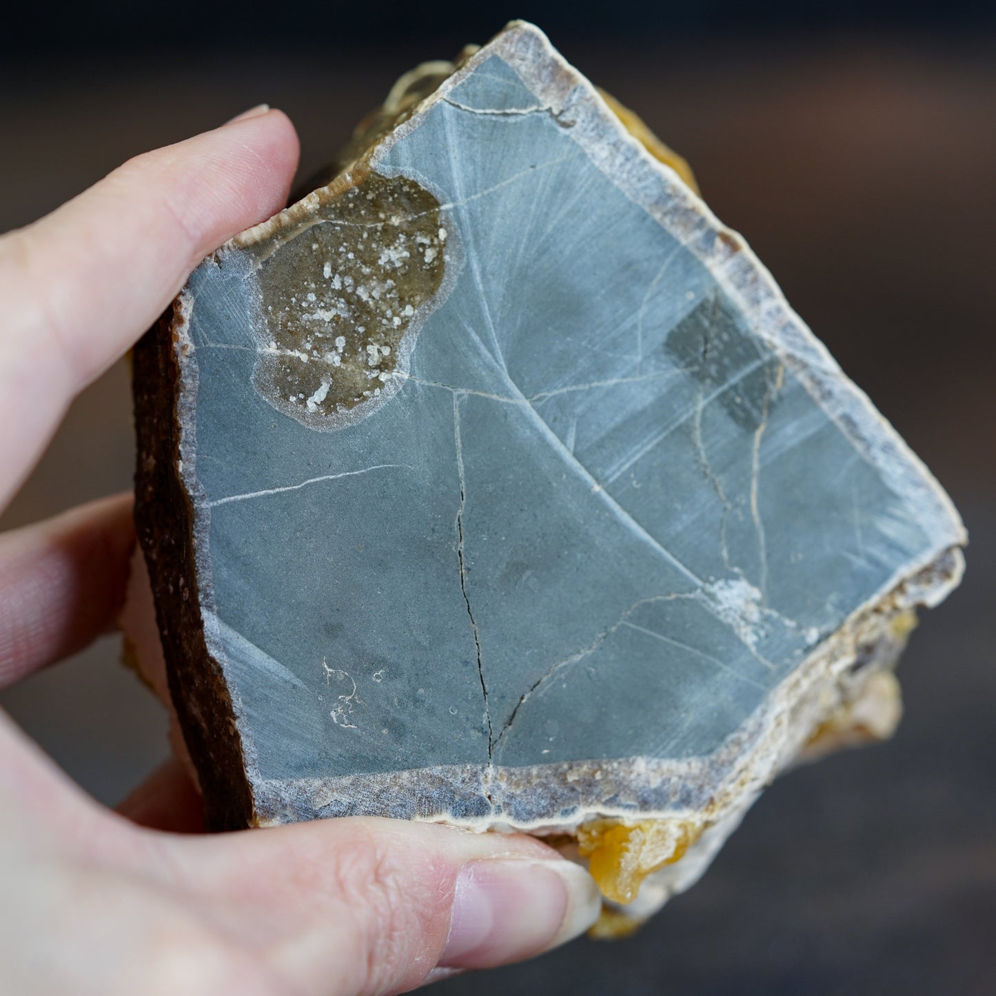 Golden Barite Crystal Cluster from South Dakota