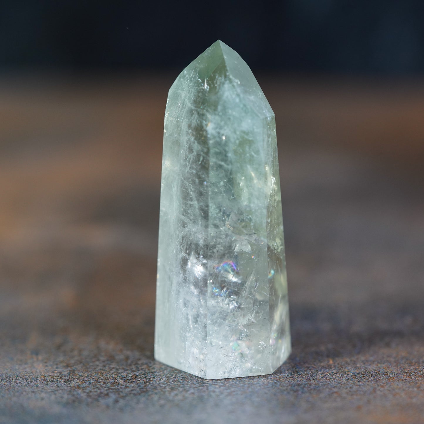 Prasiolite Crystal Tower - A Majestic Piece for Serenity and Balance