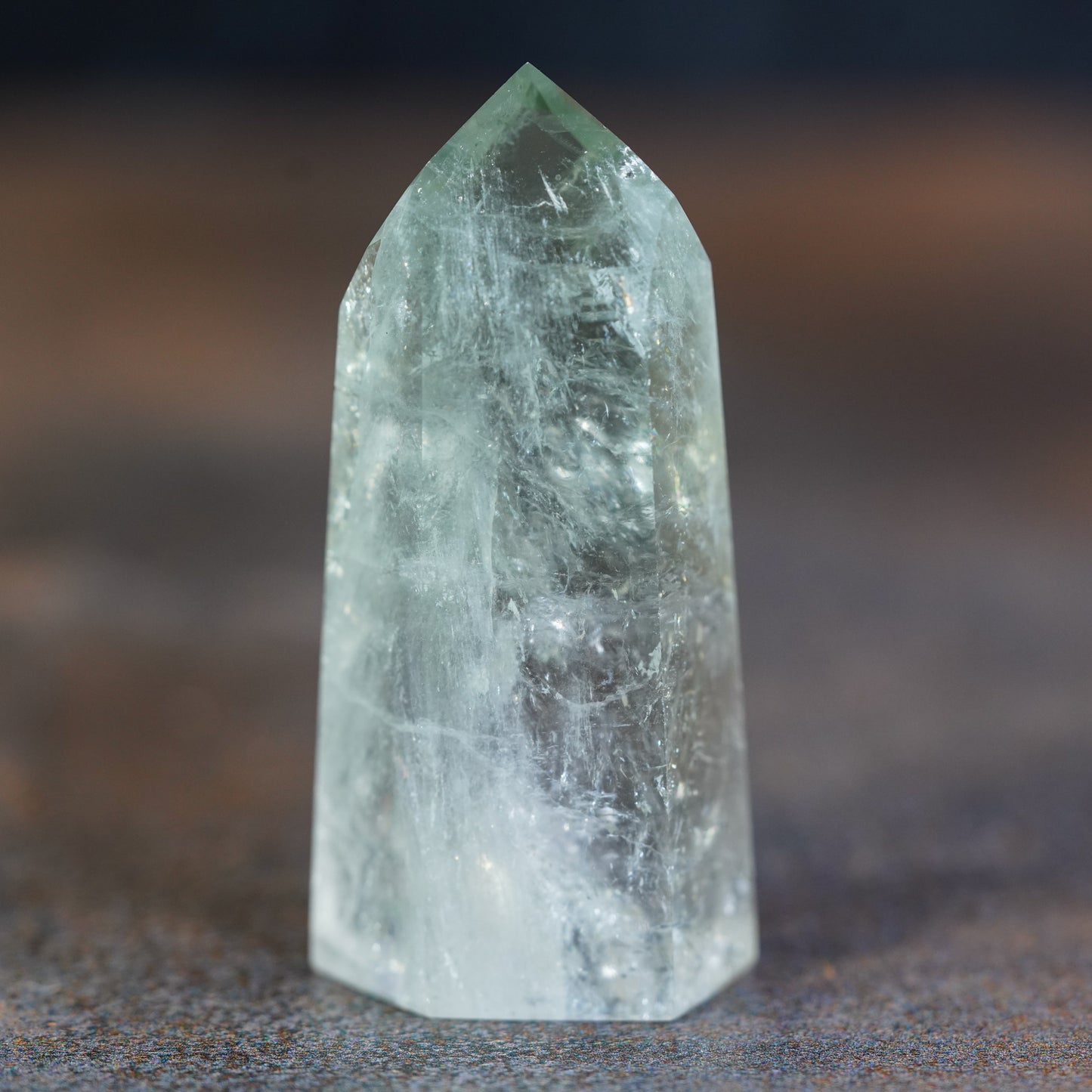 Prasiolite Crystal Tower - A Majestic Piece for Serenity and Balance