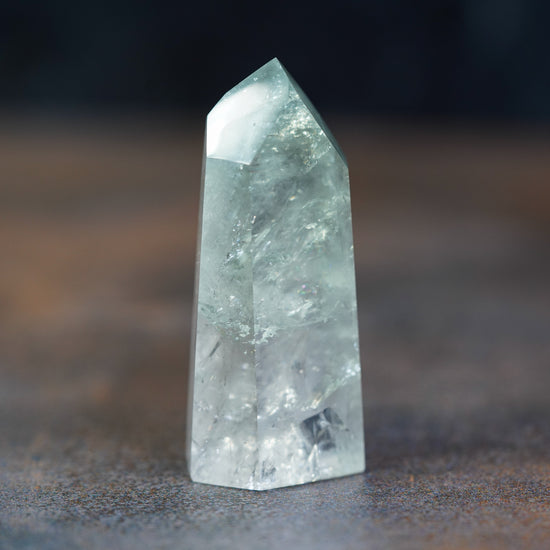 Prasiolite Crystal Tower - A Majestic Piece for Serenity and Balance