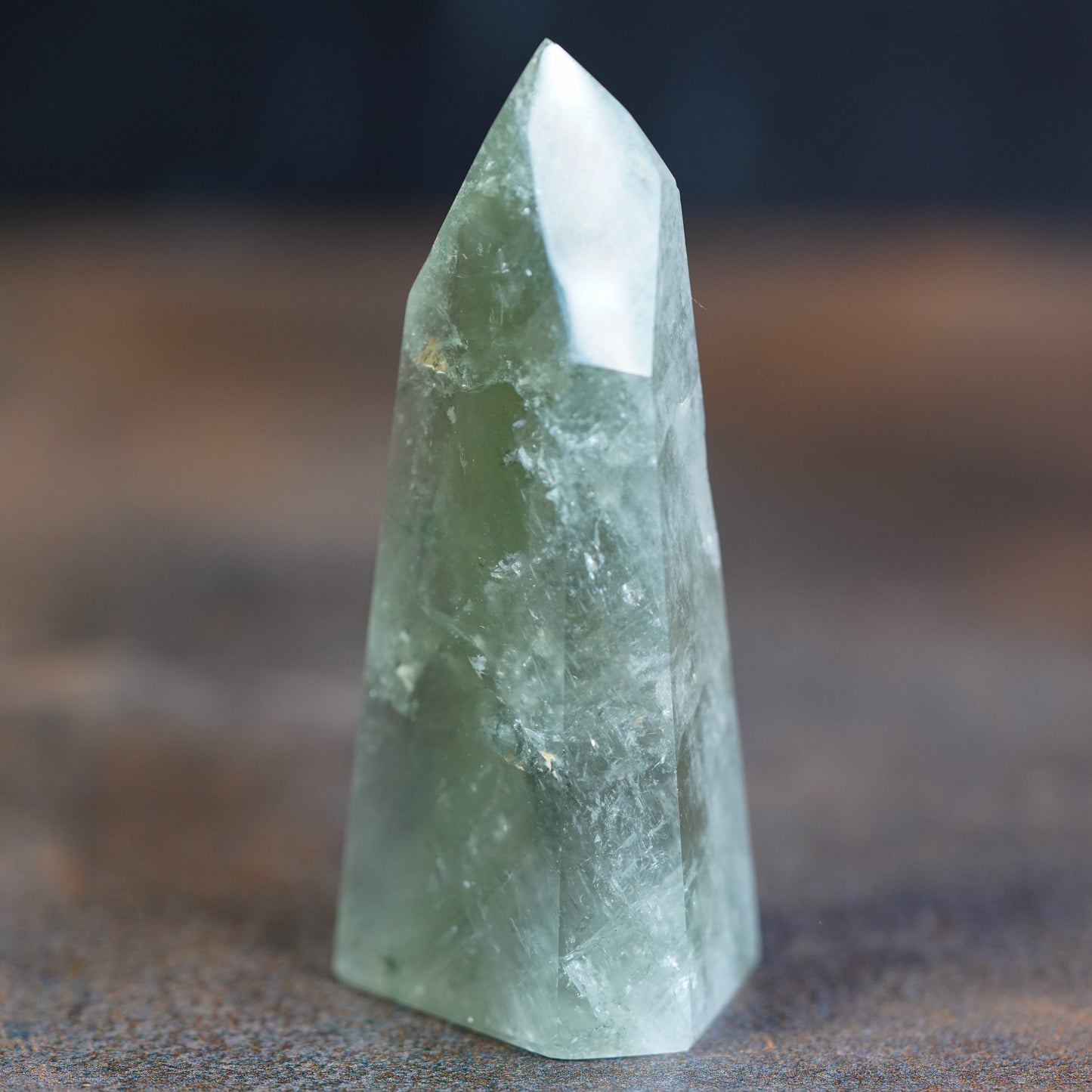 Elegant Prasiolite Crystal Tower - Portal to Serenity