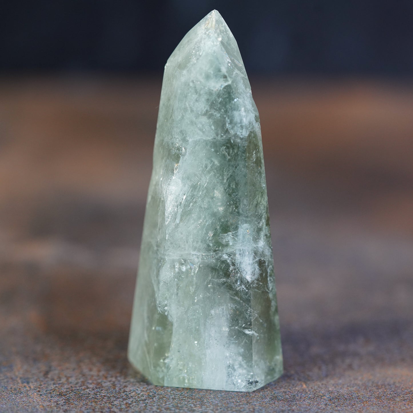 Elegant Prasiolite Crystal Tower - Portal to Serenity