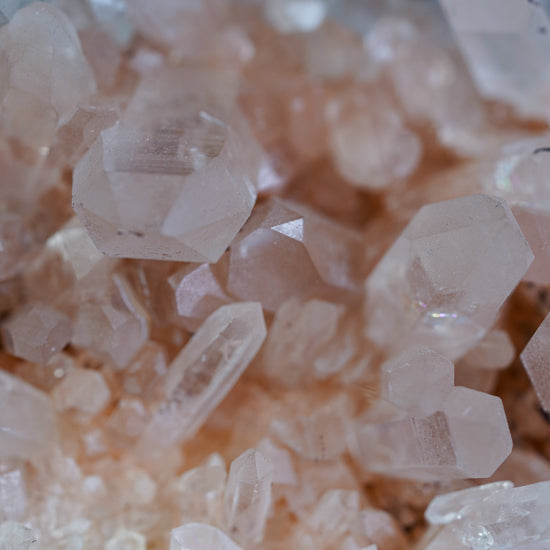 Himalayan Quartz Cluster Pink - Soft-Hued Sanctuary