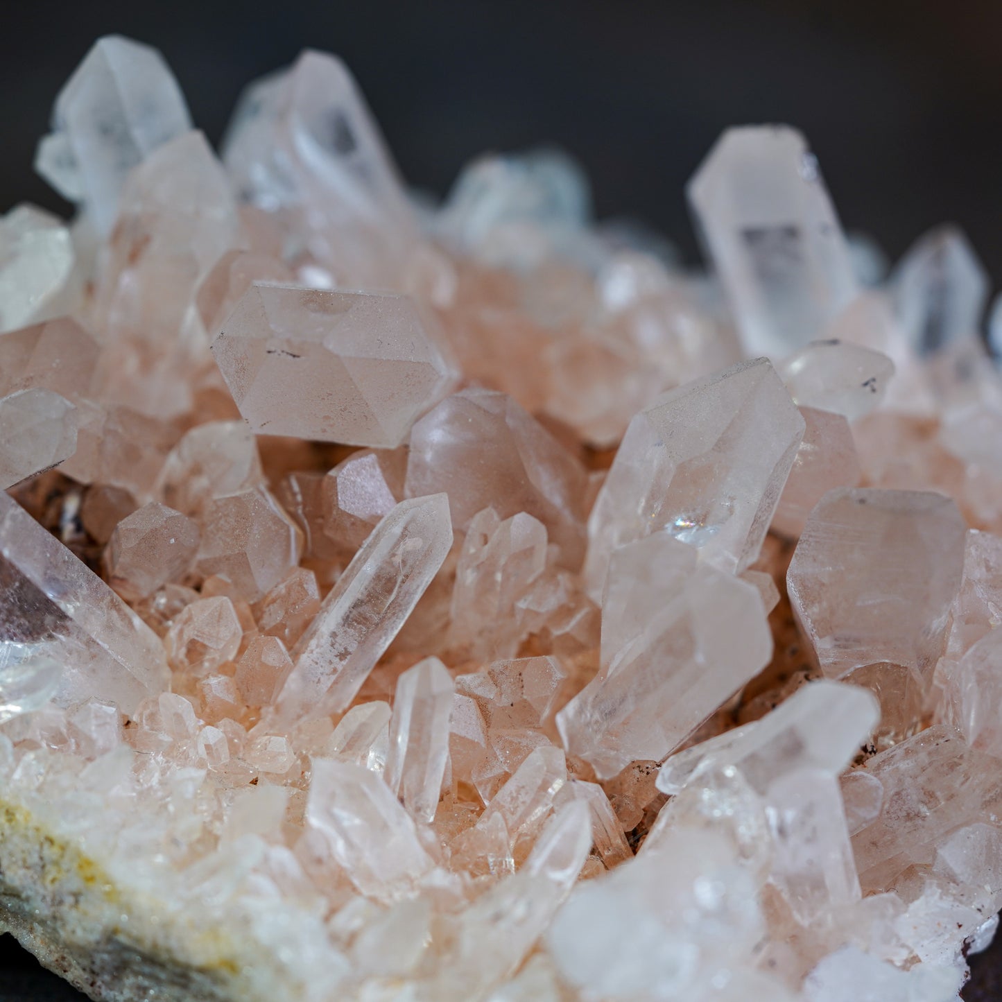 Himalayan Quartz Cluster Pink - Soft-Hued Sanctuary