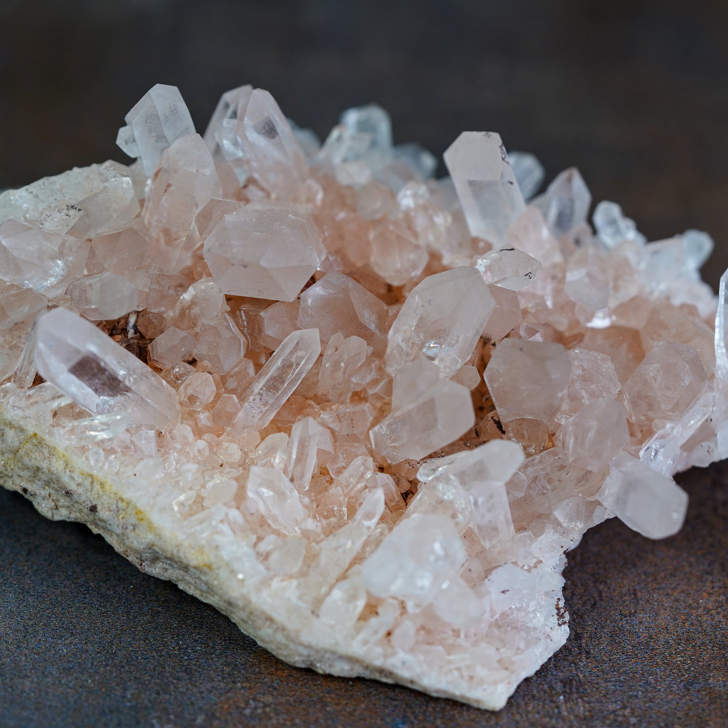 Himalayan Quartz Cluster Pink - Soft-Hued Sanctuary