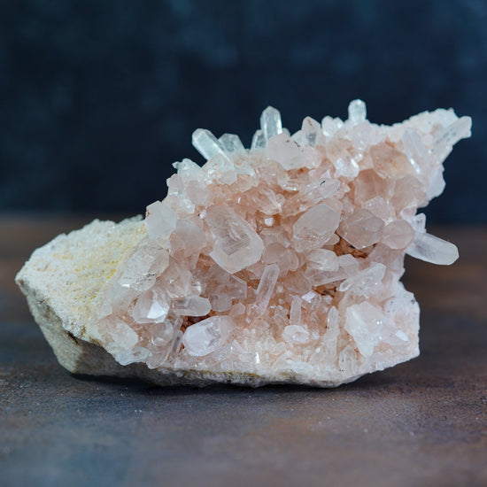 Himalayan Quartz Cluster Pink - Soft-Hued Sanctuary