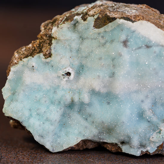 Heavenly White Druzy Chrysocolla Gemstone - Sparkling Serenity Stone