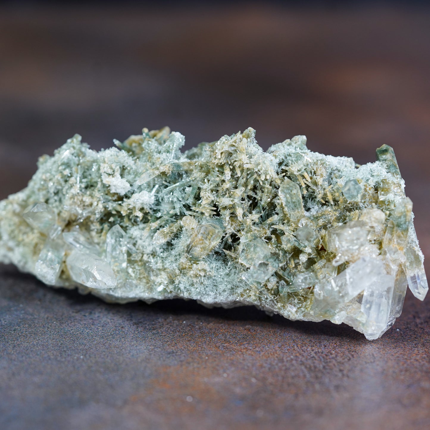 Majestic Himalayan Green Quartz Crystal Cluster