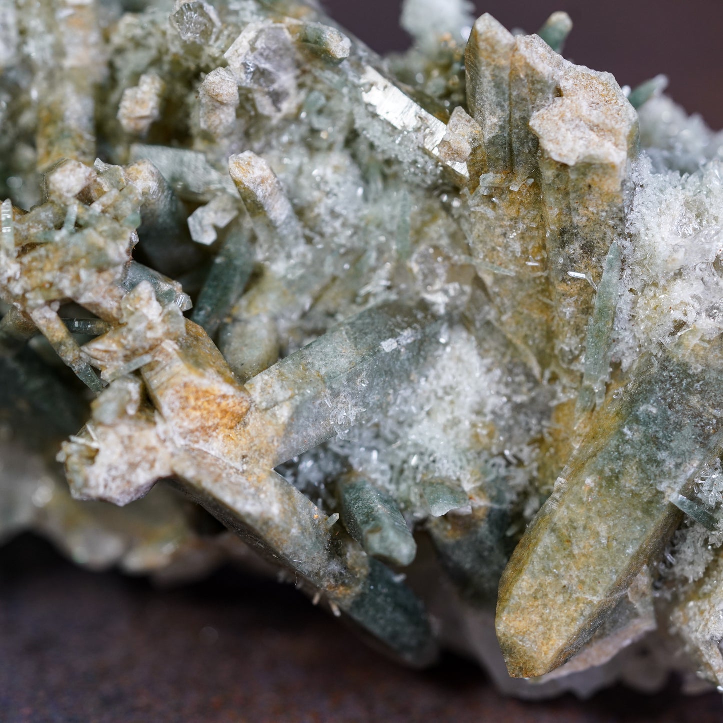 Majestic Himalayan Green Quartz Crystal Cluster