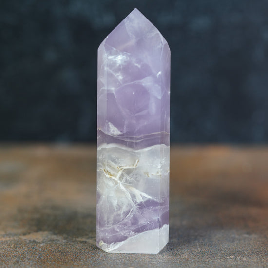 Lavender Yttrium Fluorite Tower