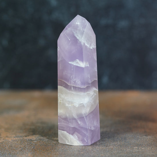 Lavender Yttrium Fluorite Tower