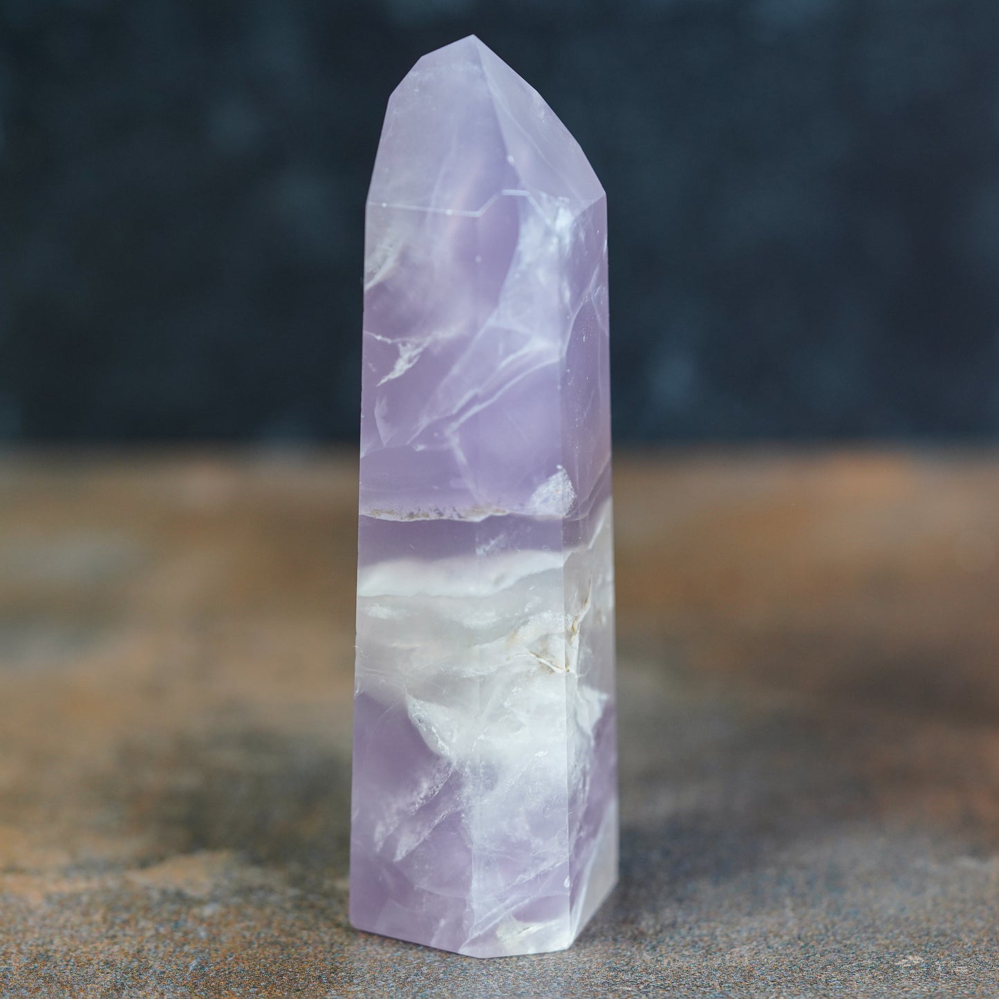 Lavender Yttrium Fluorite Tower