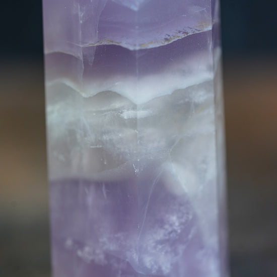 Lavender Yttrium Fluorite Tower