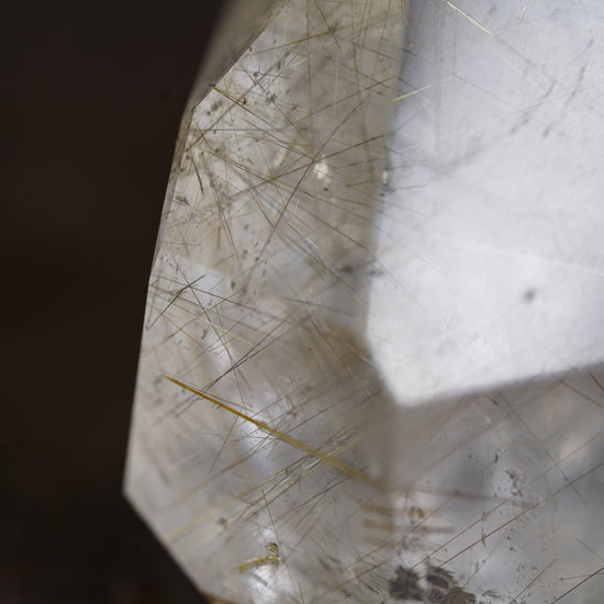 Golden Threaded Rutilated Quartz Point