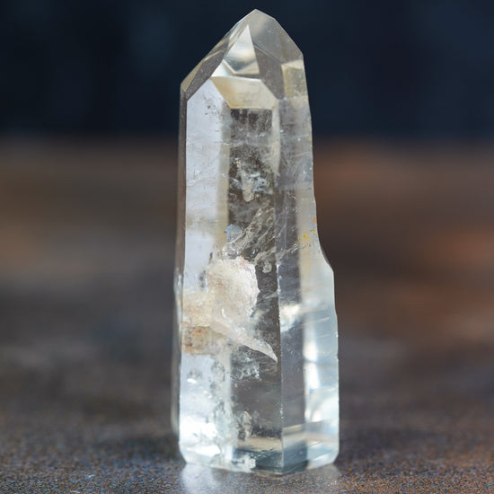 Lemurian Quartz Point with Phantom Inclusions