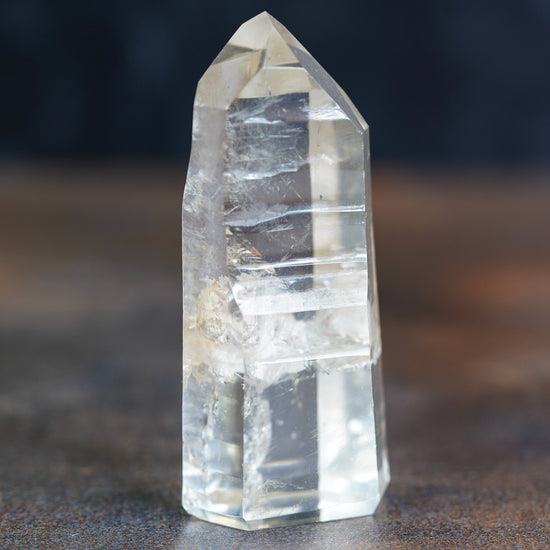 Lemurian Quartz Point with Phantom Inclusions