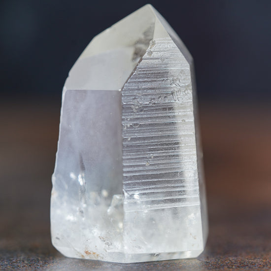 Hematite-Infused Lemurian Quartz Point