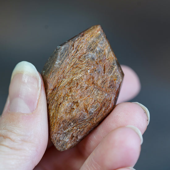 Golden Threads Rutilated Garden Quartz Point