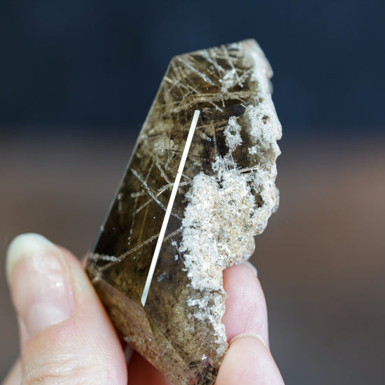 Smokey Rutilated Garden Quartz Crystal