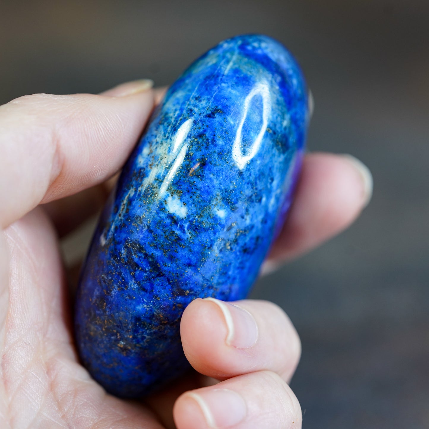Deep Sapphire Lapis Lazuli Palmstone