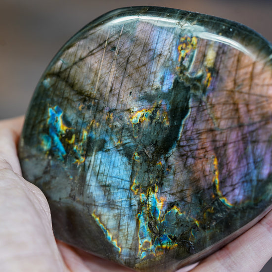 Labradorite Freeform with Iridescent Gleam