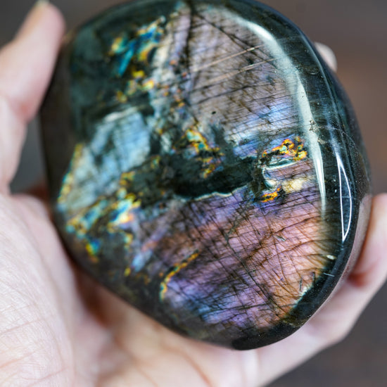 Labradorite Freeform with Iridescent Gleam