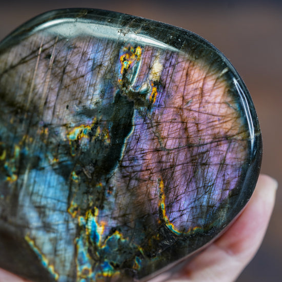 Labradorite Freeform with Iridescent Gleam