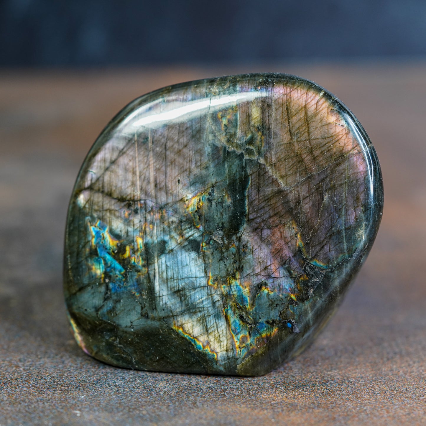 Labradorite Freeform with Iridescent Gleam