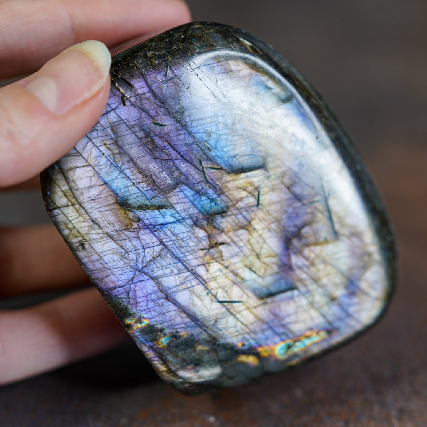 Madagascan Purple Labradorite Freeform