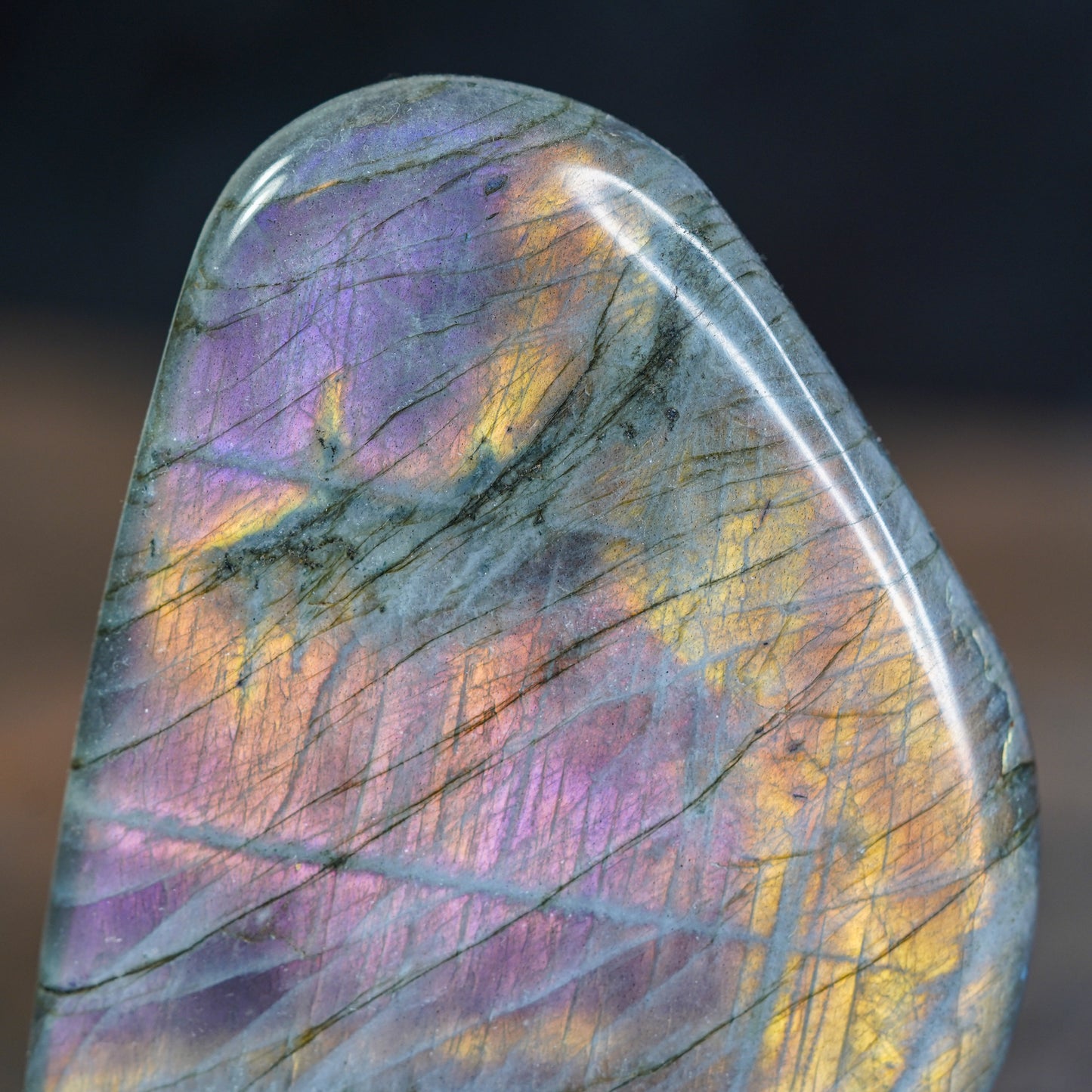 Mystic Veil Grey Labradorite Freeform