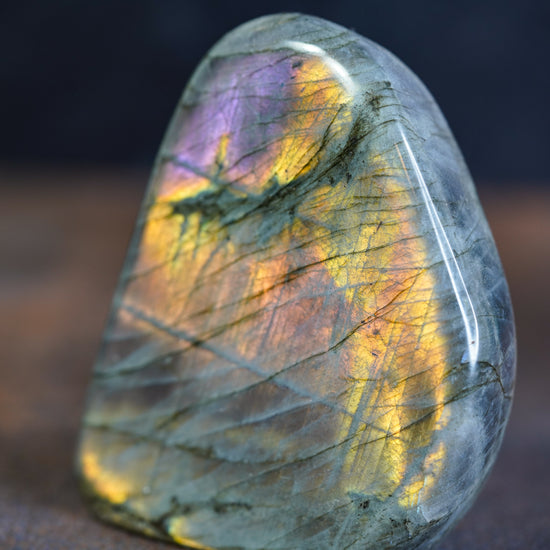 Mystic Veil Grey Labradorite Freeform