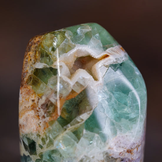 Gentle Giant Polished Fluorite Freeform Large