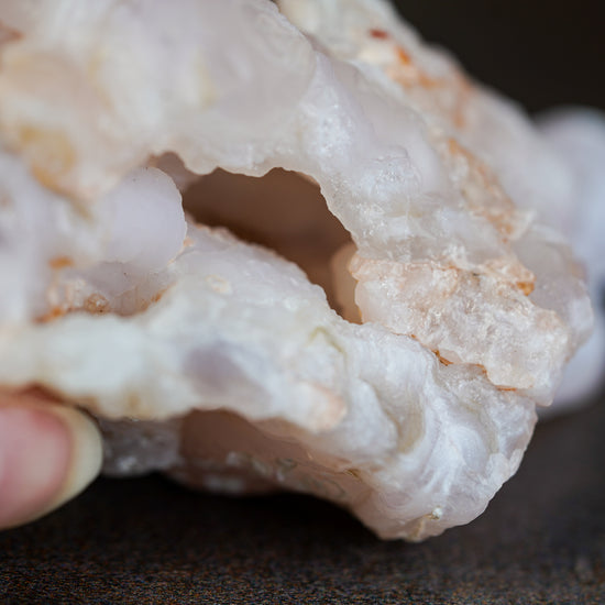 Raw Pink Chalcedony Cluster