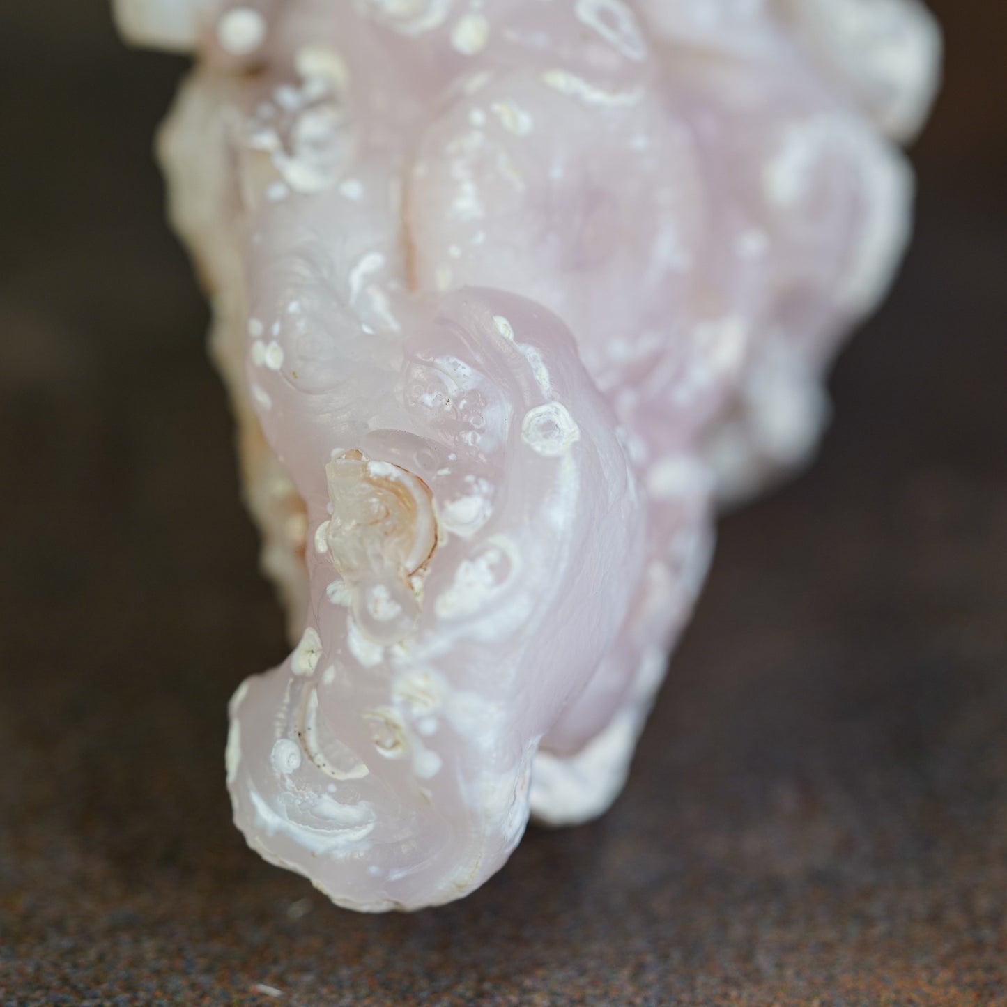 Raw Pink Chalcedony Cluster