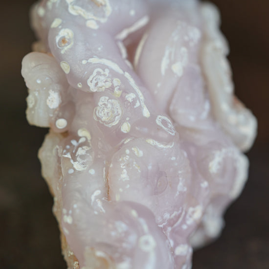 Raw Pink Chalcedony Cluster