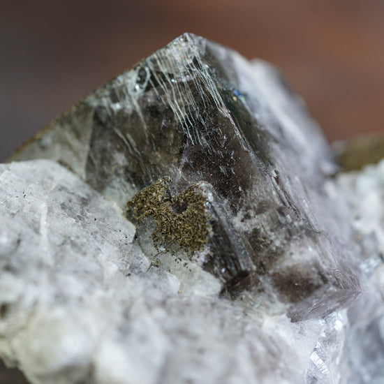 Grey Black Fluorite Crystal Cluster from Purple Rain Pocket at Lady Annabella Mine