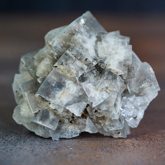 Grey and Purple Fluorite Crystal Cluster - Purple Rain Pocket - Lady Annabella Mine, Weardale, England