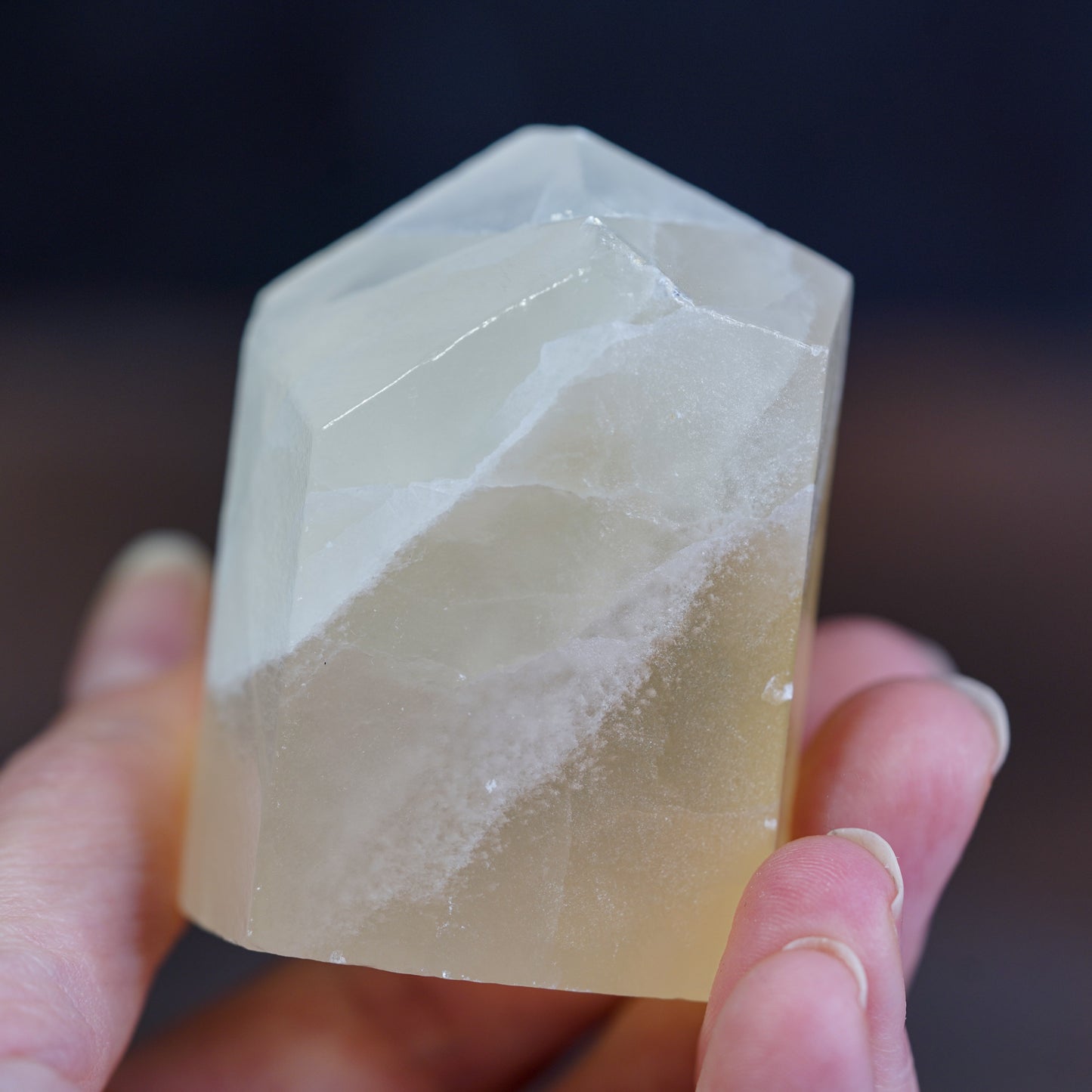 Luminous Hive Honeycomb Calcite Freeform