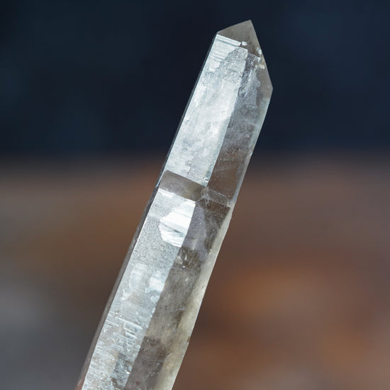 Smokey Quartz Point with Chisel Point Twin