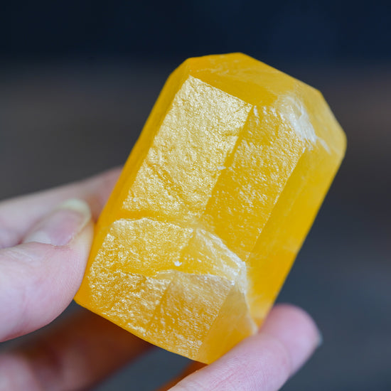 Golden Glow Orange Calcite Freeform Lump