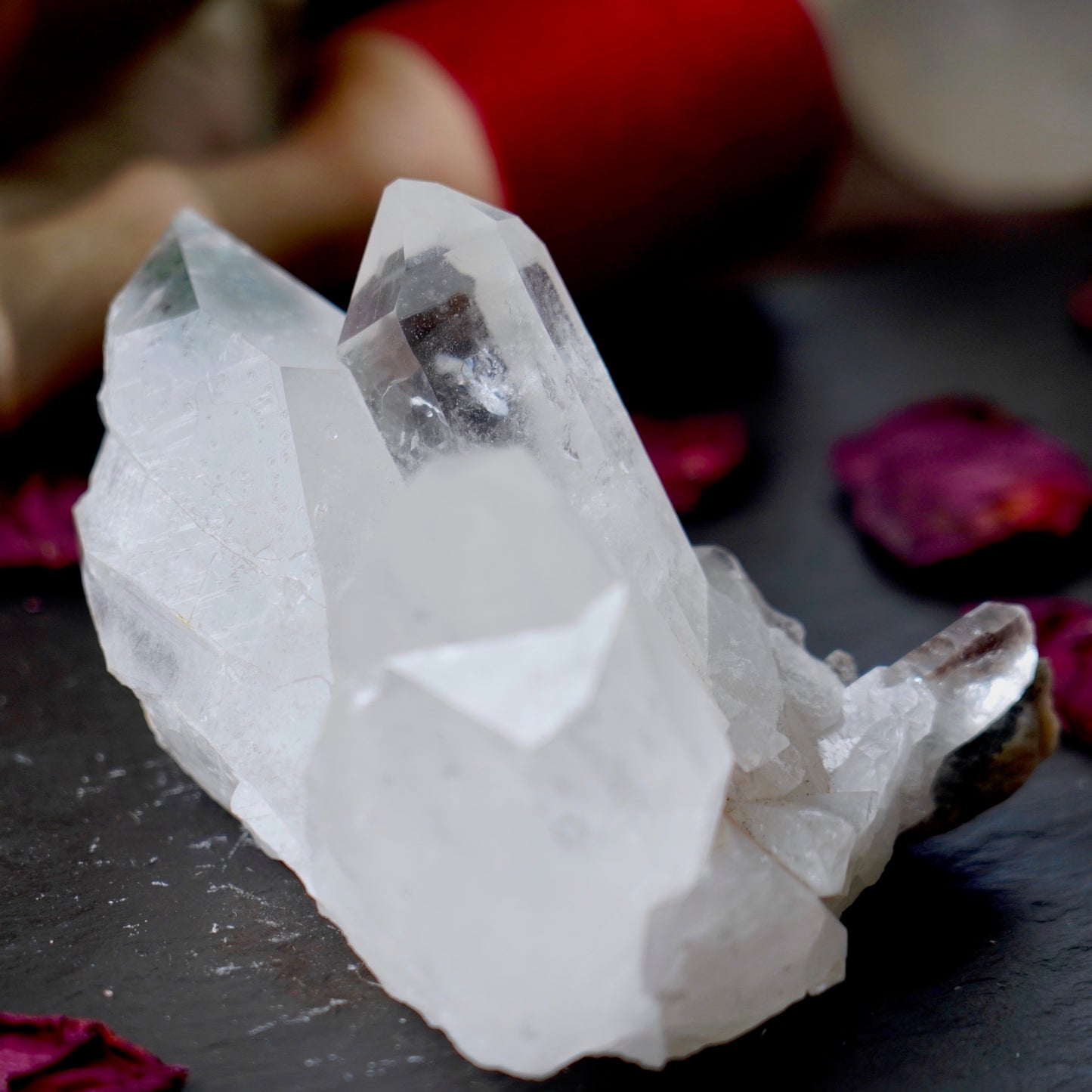Lemurian Quartz Cluster with Chlorite Inclusions of Universal Awareness
