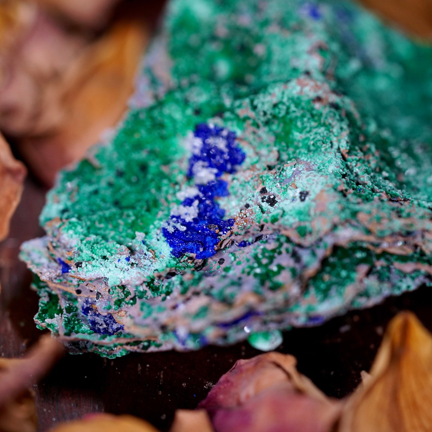 Raw Malachite and Azurite of Intuitive Creation
